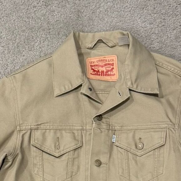 Levi’s Men’s Trucker Jacket – Tan – Size Large – Excellent Condition - Picture 2 of 12